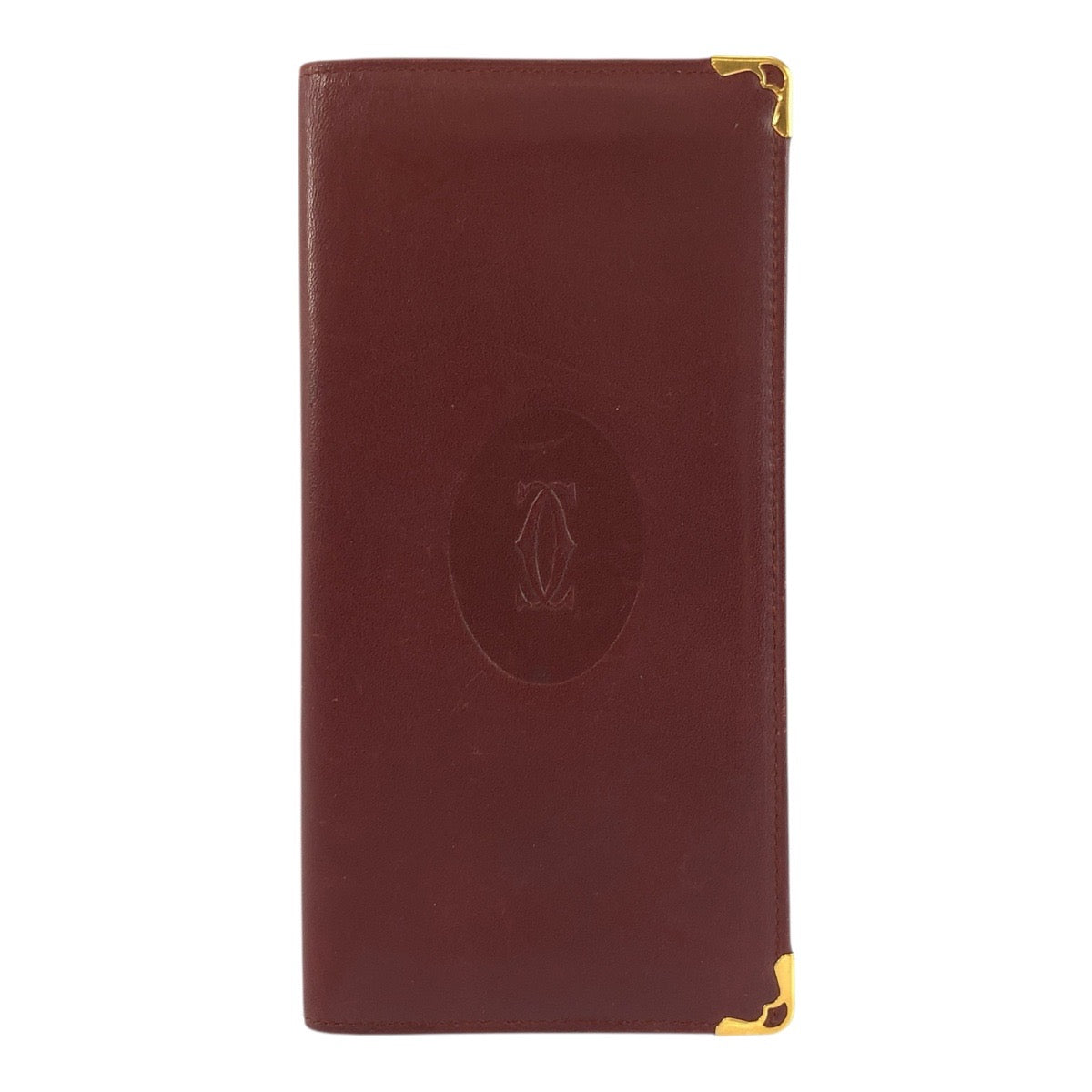 20839
CARTIER カルティエ マストライン ボルドー ゴールド金具 レザー 長財布 札入れ レディース AB9