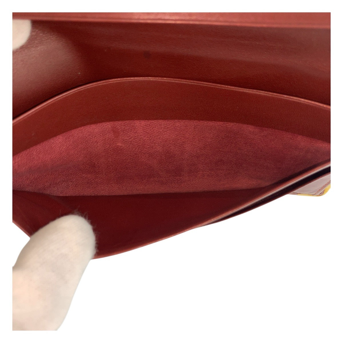 20839
CARTIER カルティエ マストライン ボルドー ゴールド金具 レザー 長財布 札入れ レディース AB9