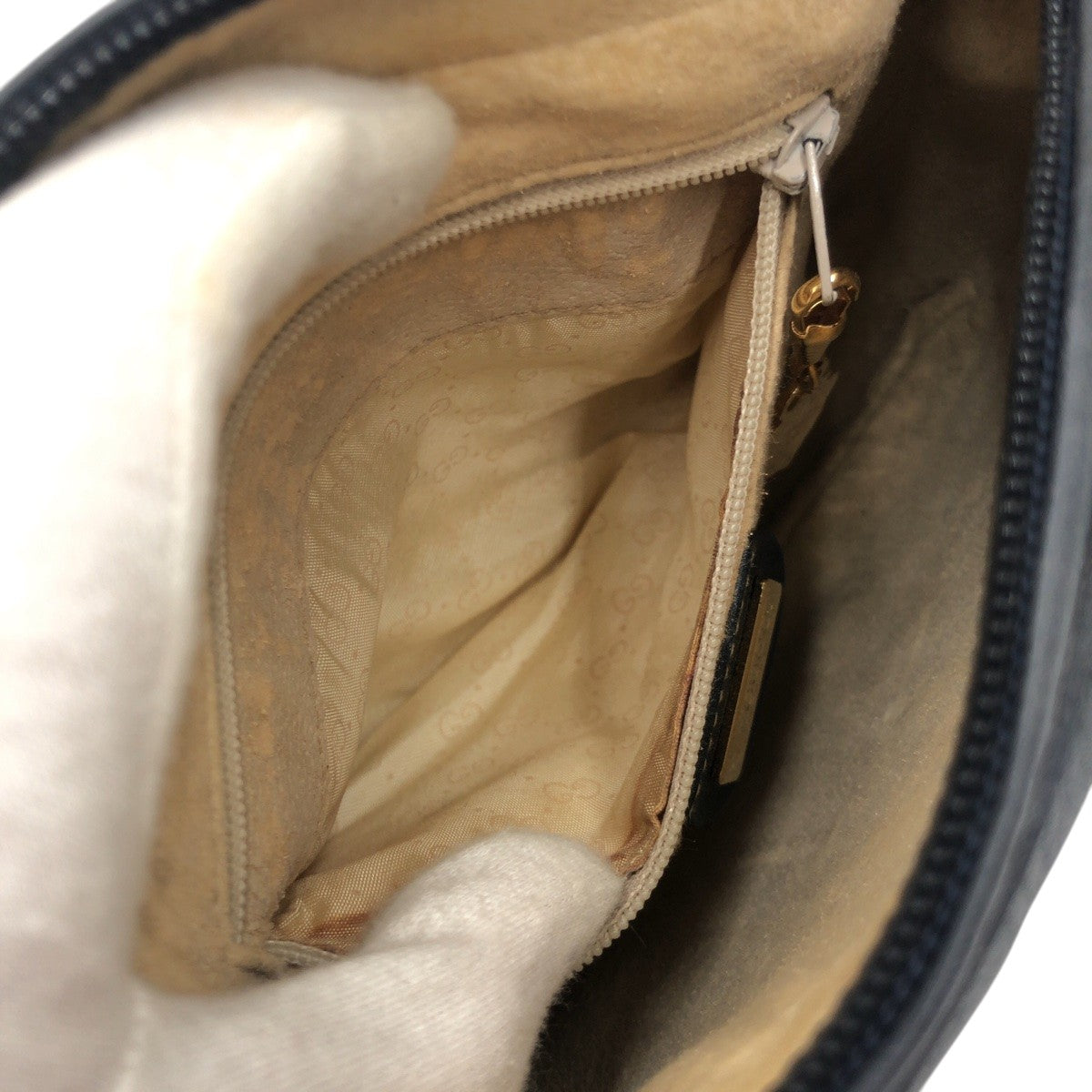 20841
GUCCI グッチ ヴィンテージ オールドグッチ フローラ ベージュ ネイビー キャンバス 007.29 ショルダーバッグ レディース AB28