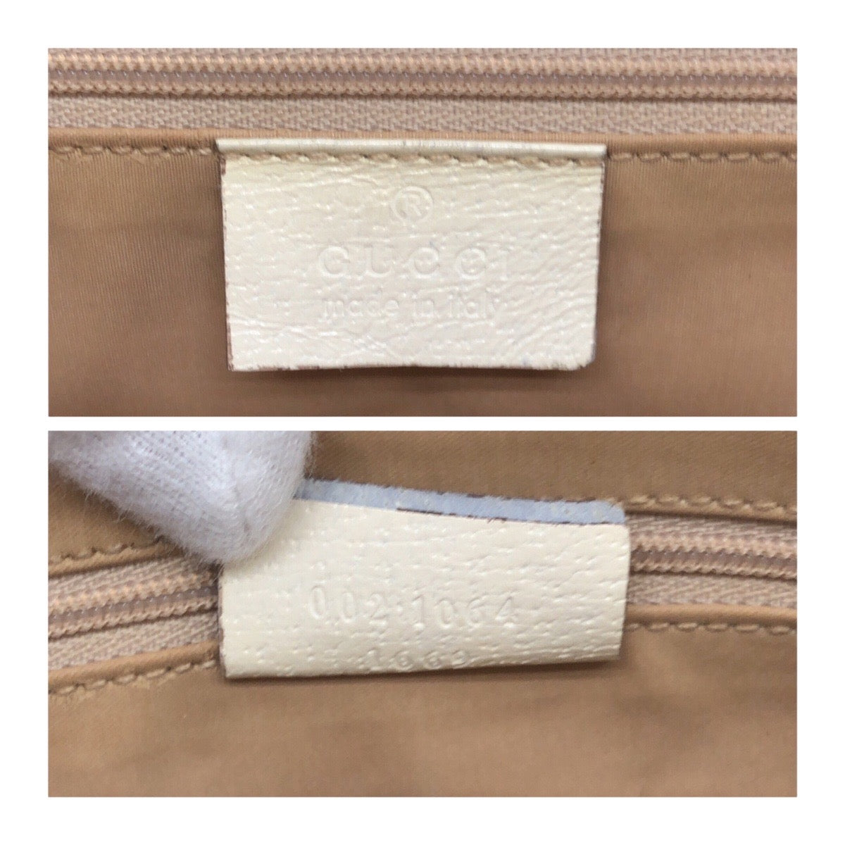 20843
GUCCI グッチ ジャッキー ホワイト アイボリー シルバー金具 レザー 002 1064 トートバッグ ハンドバッグ レディース AB42
