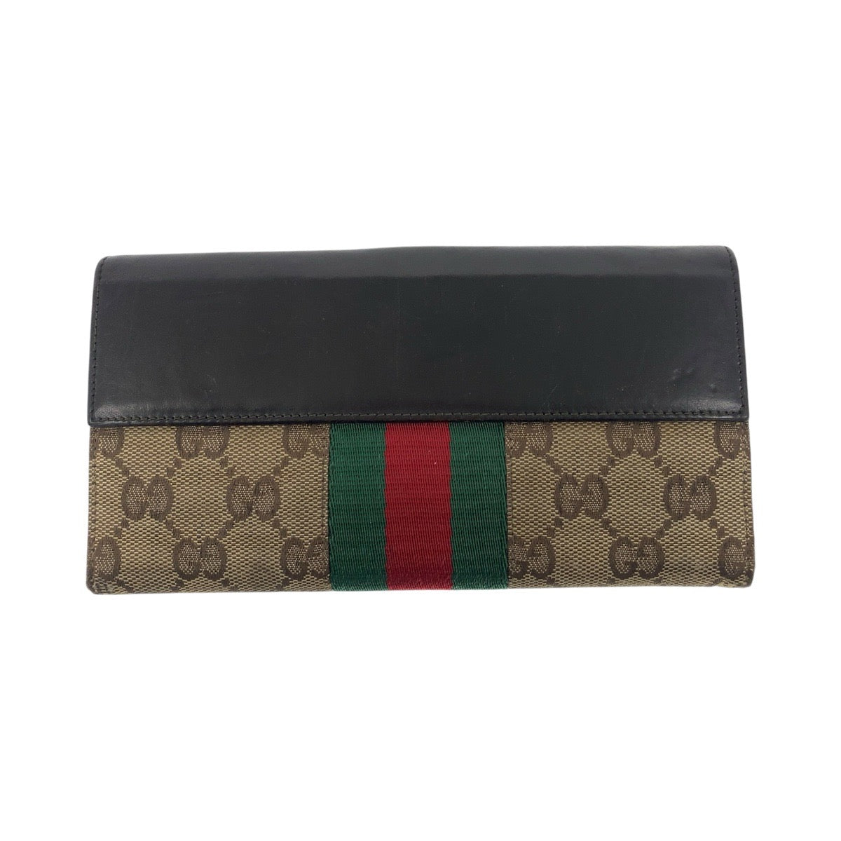 20847
GUCCI グッチ ジャッキー シェリーライン ベージュ ダークブラウン シルバー金具 GGキャンバス / レザー 035 0416 2134 長財布 ロングウォレット レディース AB14