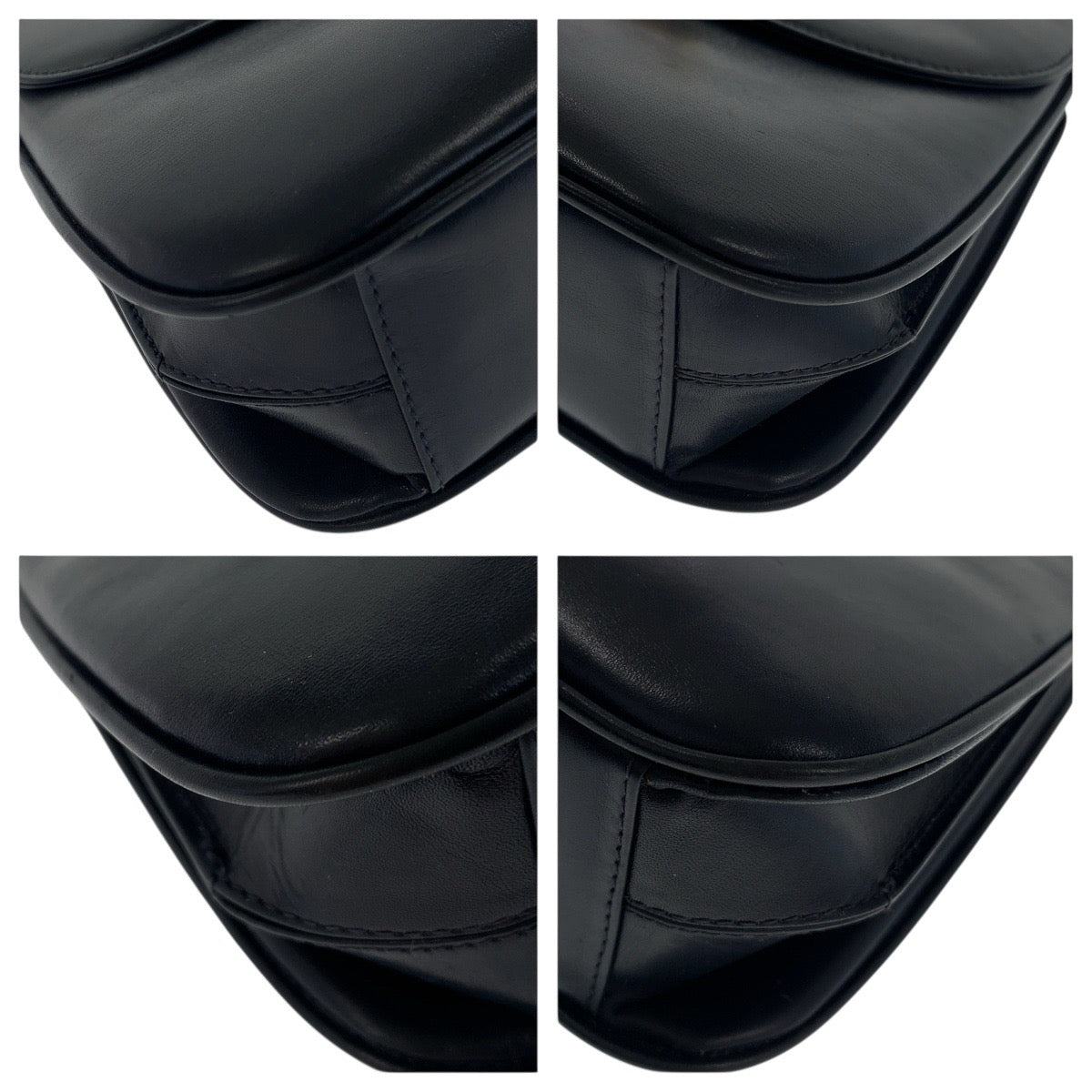 20848
GUCCI グッチ ヴィンテージ オールドグッチ ロッキングG ブラック 黒 ゴールド金具 レザー ショルダーバッグ ハンドバッグ レディース AB35