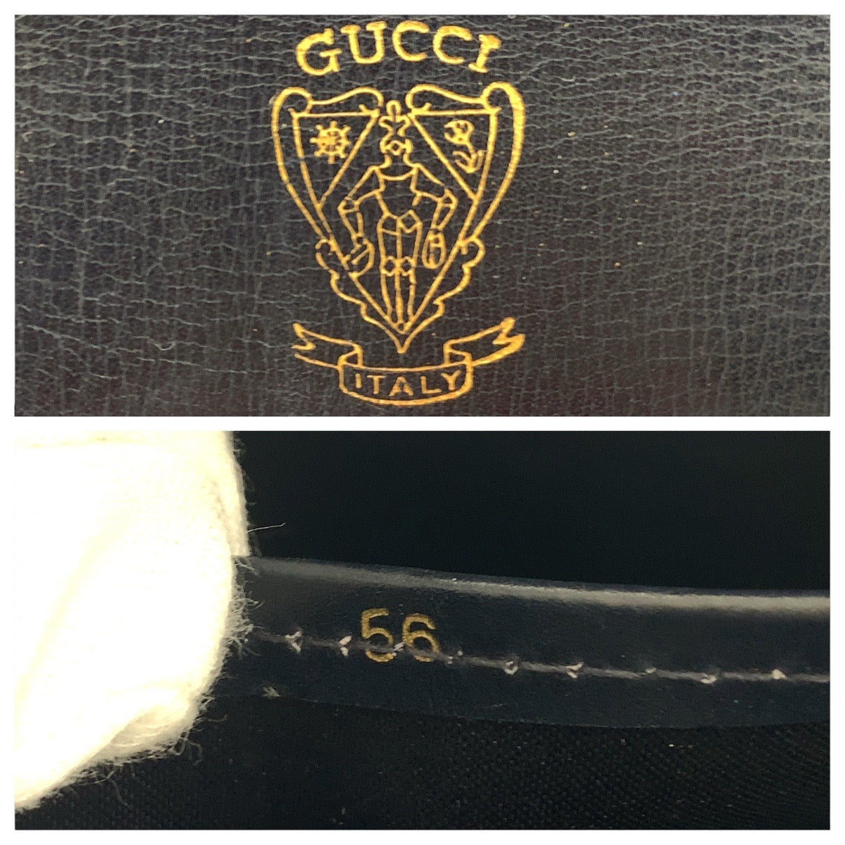 20848
GUCCI グッチ ヴィンテージ オールドグッチ ロッキングG ブラック 黒 ゴールド金具 レザー ショルダーバッグ ハンドバッグ レディース AB35