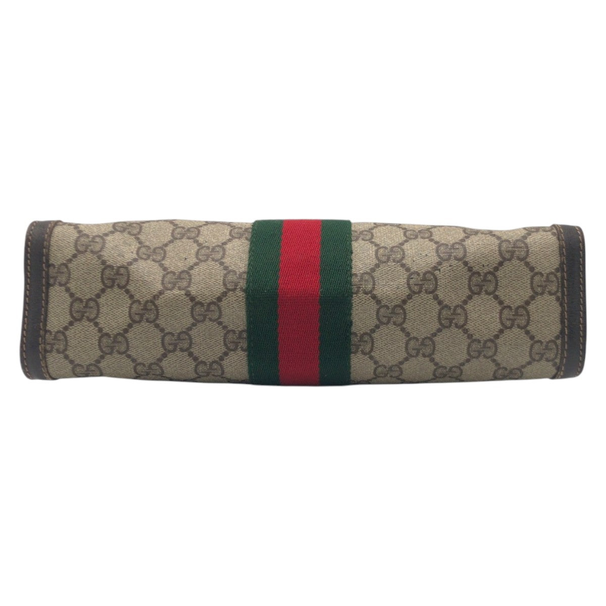 20849
GUCCI グッチ ヴィンテージ シェリーライン ブラウン PVC / レザー 41 014 クラッチバッグ セカンドバッグ 男女兼用 メンズ AB16