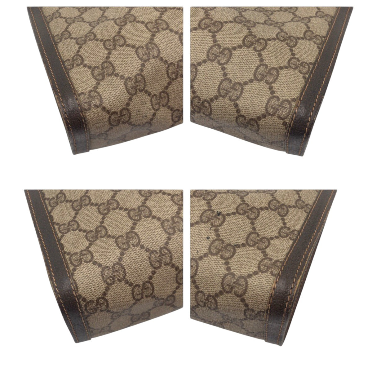 20849
GUCCI グッチ ヴィンテージ シェリーライン ブラウン PVC / レザー 41 014 クラッチバッグ セカンドバッグ 男女兼用 メンズ AB16