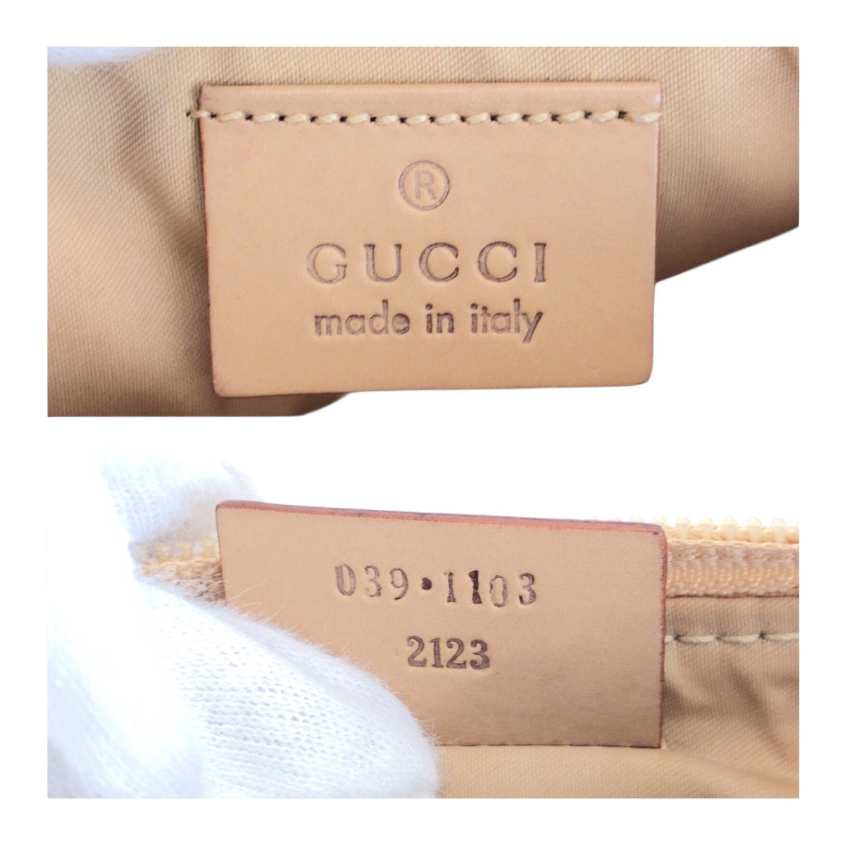20851
GUCCI グッチ ピンク シルバー金具 GGキャンバス / レザー 039 1103 ハンドバッグ アクセサリーポーチ レディース ABP30