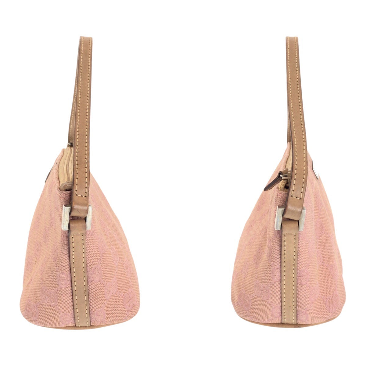 20851
GUCCI グッチ ピンク シルバー金具 GGキャンバス / レザー 039 1103 ハンドバッグ アクセサリーポーチ レディース ABP30