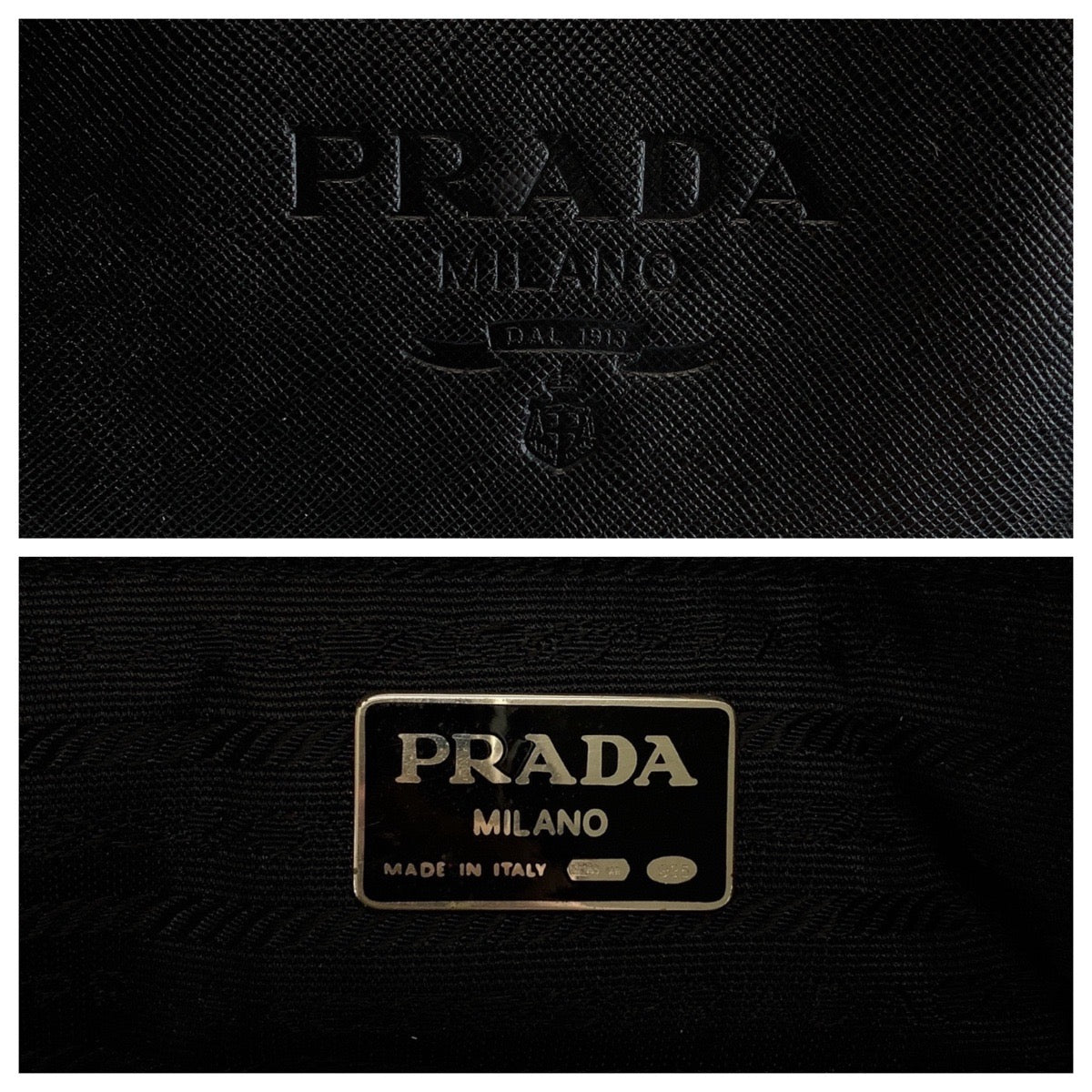 20860
PRADA プラダ サフィアーノ ブラック 黒 ゴールド金具 レザー トートバッグ ハンドバッグ レディース ABP44