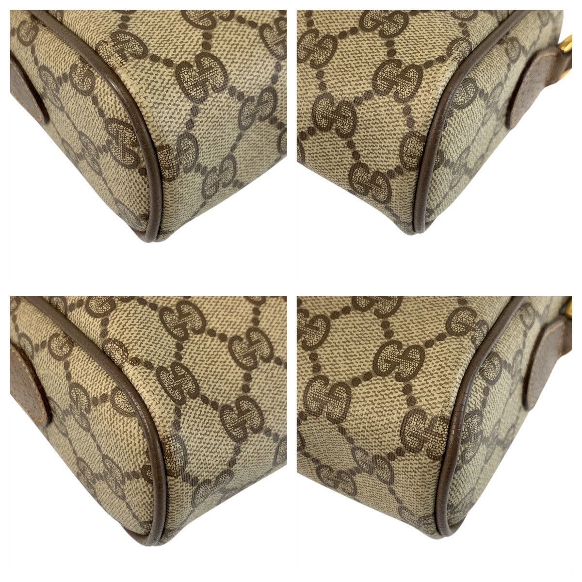 20862
GUCCI グッチ ヴィンテージ シェリーライン ベージュ ゴールド金具 GGスプリームキャンバス / レザー 89 02 018 ショルダーバッグ ポシェット レディース AB42