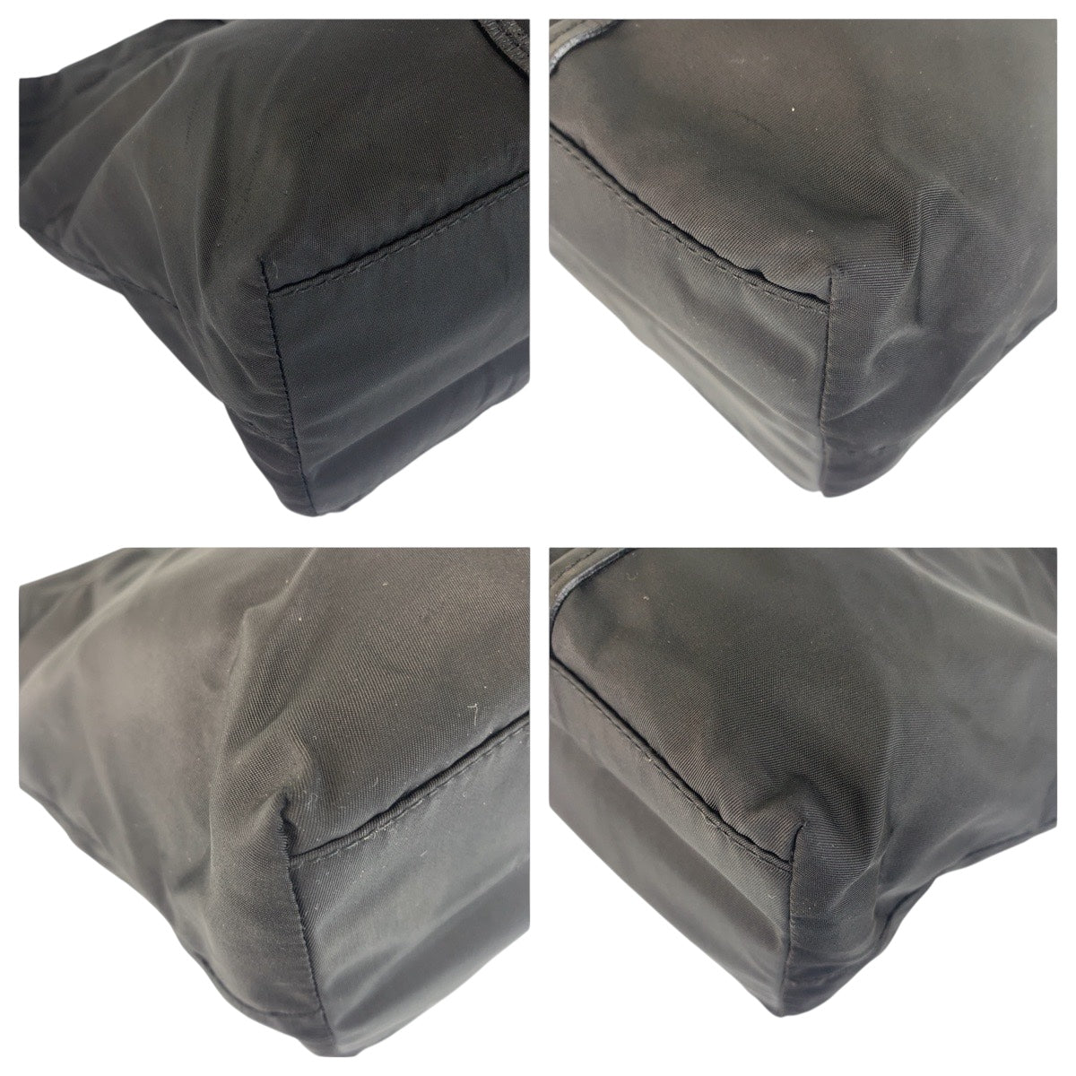 20864
PRADA プラダ テスート 三角ロゴプレート ブラック 黒 シルバー金具 ナイロン / レザー トートバッグ ショルダーバッグ レディース ABP30