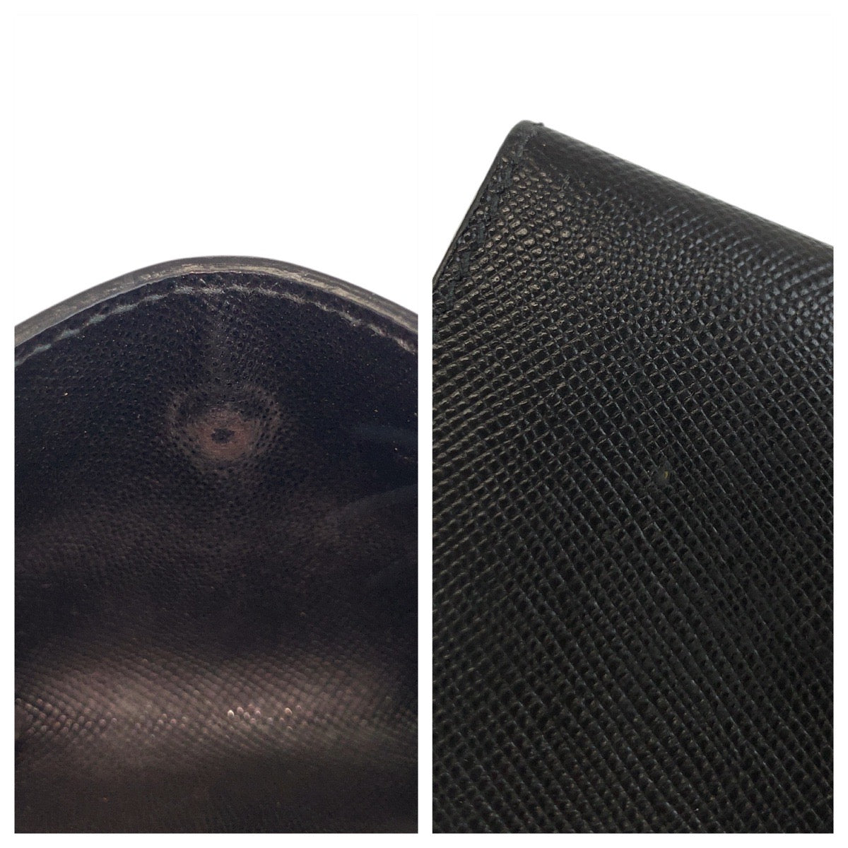 20872
PRADA プラダ サフィアーノ ブラック 黒 シルバー金具 レザー コインケース 小銭入れ メンズ A16