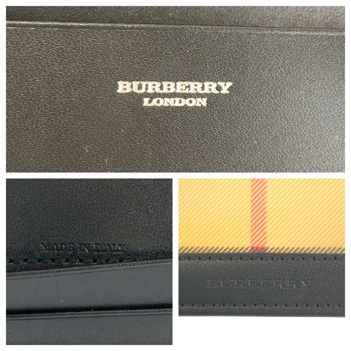 20876
BURBERRY バーバリー チェック柄 ベージュ ブラック 黒 PVC カードケース 名刺入れ レディース A14