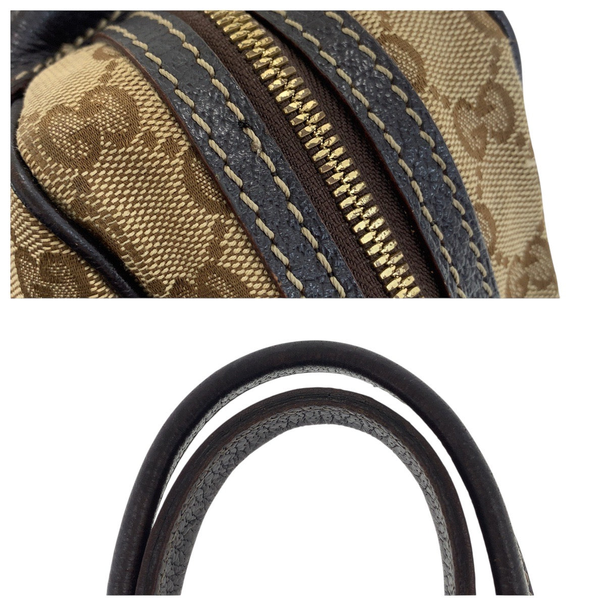 20878
GUCCI グッチ プリンシー シェリーライン ベージュ ダークブラウン ゴールド金具 GGキャンバス / レザー 161720 ハンドバッグ ミニボストンバッグ レディース AB24