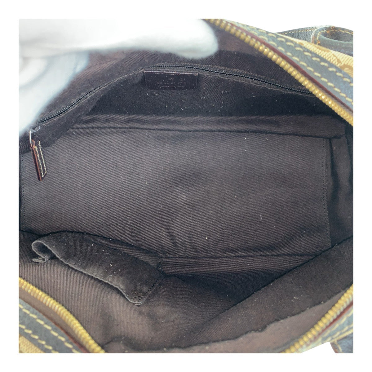 20878
GUCCI グッチ プリンシー シェリーライン ベージュ ダークブラウン ゴールド金具 GGキャンバス / レザー 161720 ハンドバッグ ミニボストンバッグ レディース AB24