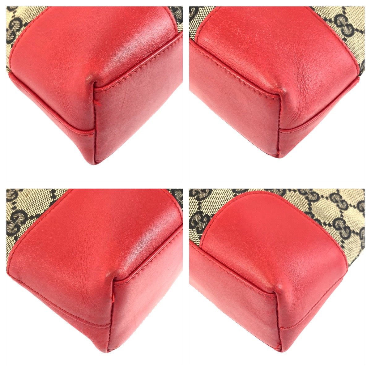 20880
GUCCI グッチ ベージュ レッド ゴールド金具 GGキャンバス / レザー 001 4231 ショルダーバッグ レディース AB35