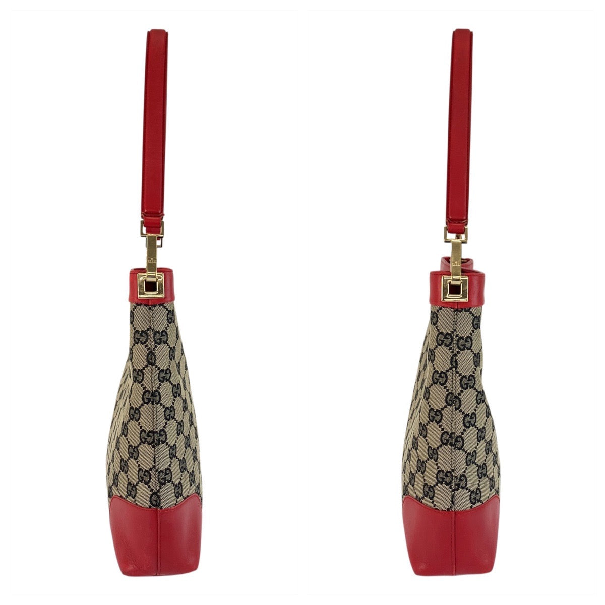 20880
GUCCI グッチ ベージュ レッド ゴールド金具 GGキャンバス / レザー 001 4231 ショルダーバッグ レディース AB35