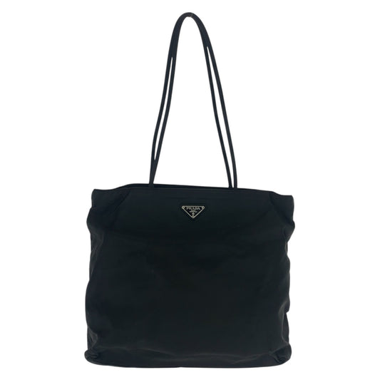20881
PRADA プラダ テスート 三角ロゴプレート ブラック 黒 シルバー金具 ナイロン トートバッグ ショルダーバッグ レディース ABP35