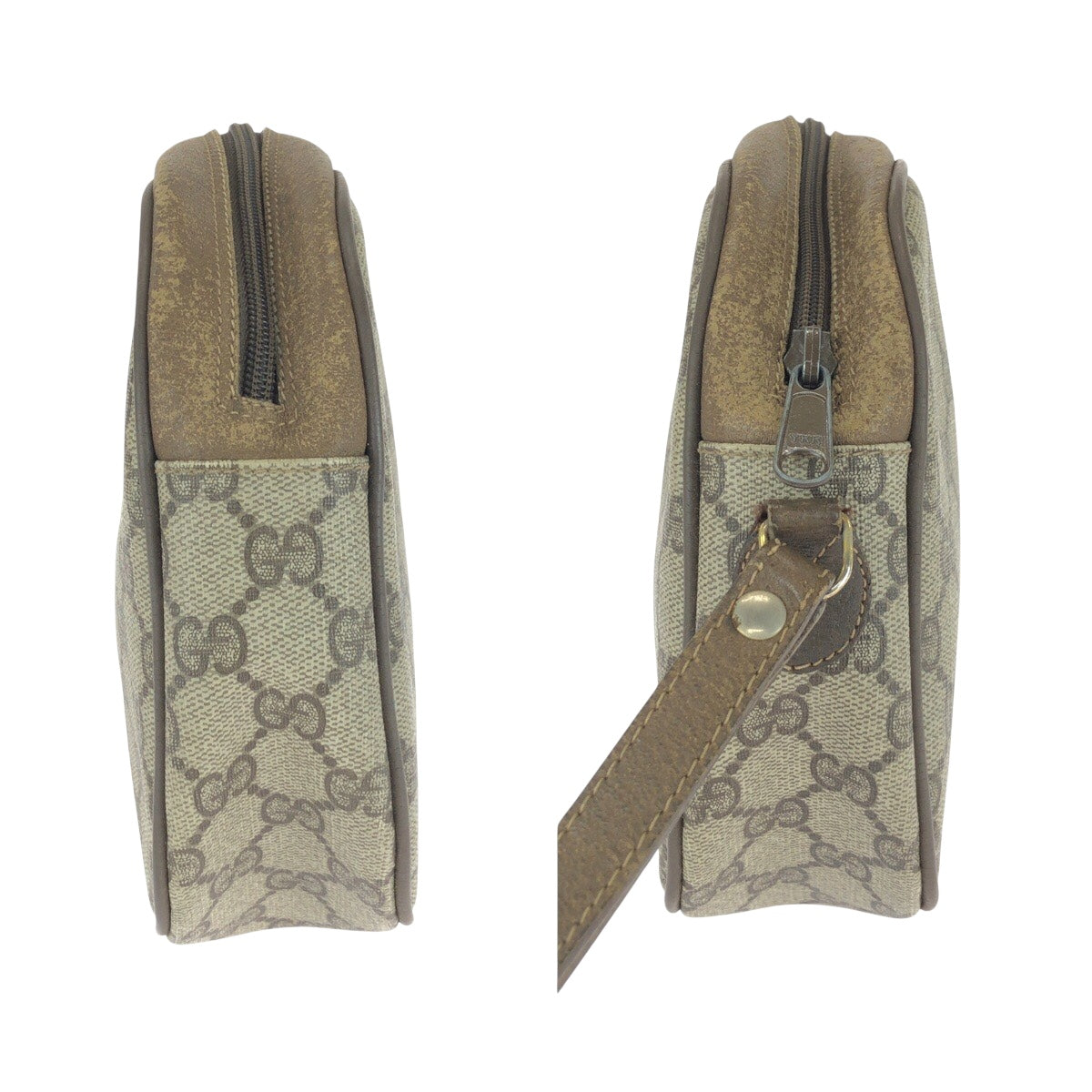 20882
GUCCI グッチ ヴィンテージ シェリーライン ベージュ ブラウン GGスプリームキャンバス 89 01 034 クラッチバッグ セカンドバッグ レディース AB16