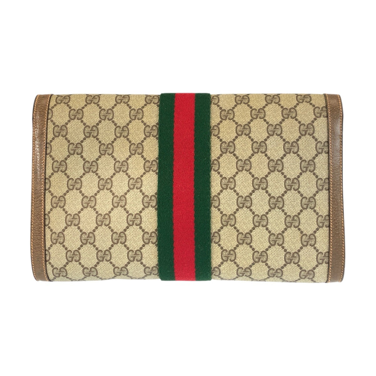 20884
GUCCI グッチ ヴィンテージ シェリーライン ベージュ ゴールド金具 GGスプリームキャンバス / レザー 89 01 007 クラッチバッグ セカンドバッグ メンズ ABP21