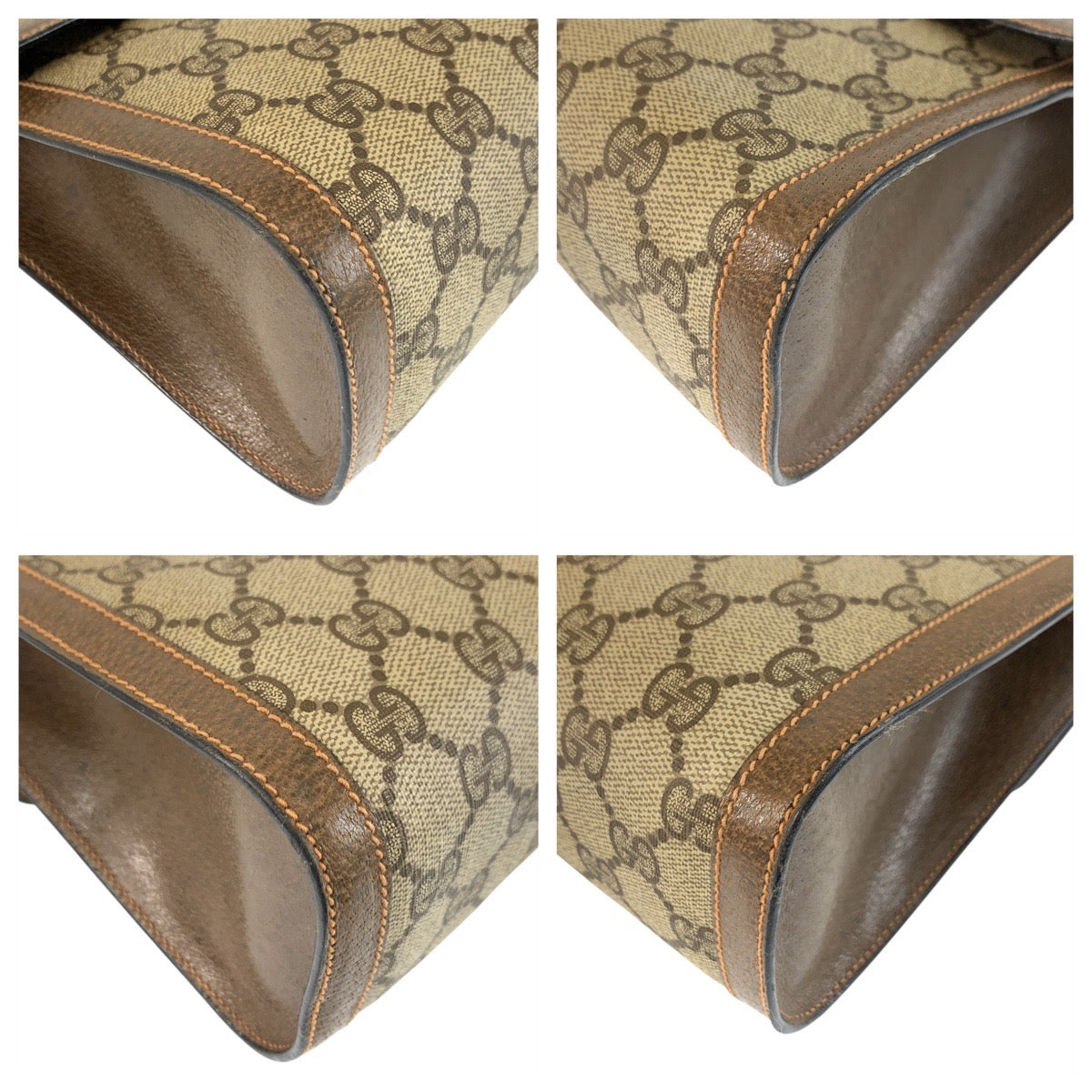 20884
GUCCI グッチ ヴィンテージ シェリーライン ベージュ ゴールド金具 GGスプリームキャンバス / レザー 89 01 007 クラッチバッグ セカンドバッグ メンズ ABP21