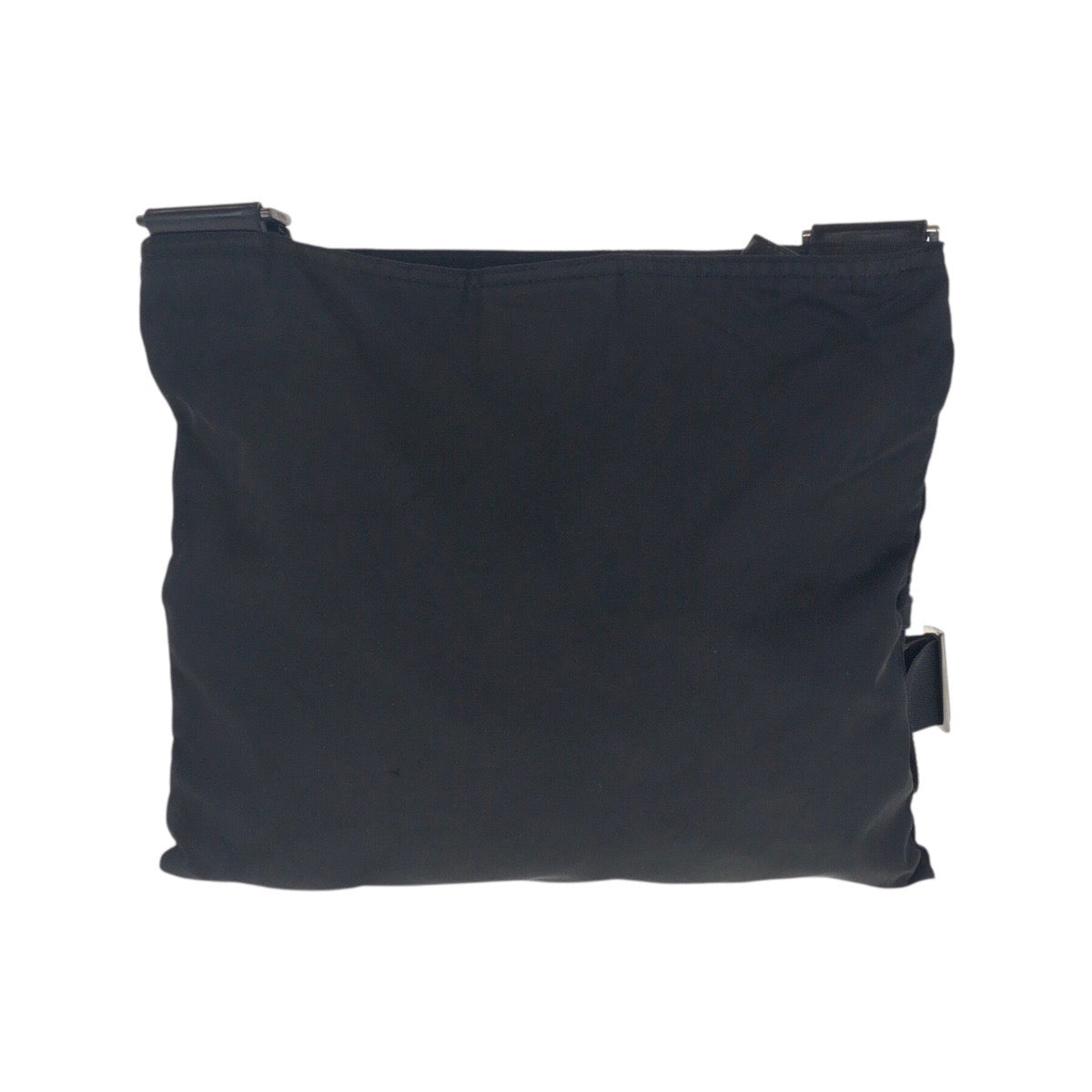 20885
PRADA プラダ テスート 三角ロゴプレート ブラック 黒 シルバー金具 ナイロン ショルダーバッグ ポシェット レディース AB35