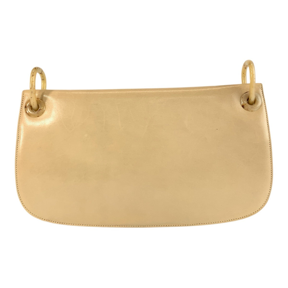 20886
PRADA プラダ ロゴ ベージュ レザー / プラスチック 77 ショルダーバッグ レディース ABP32