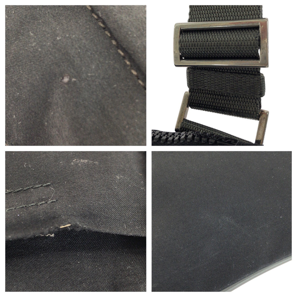 20887
PRADA SPORTS プラダスポーツ ブラック 黒 シルバー金具 ナイロン ショルダーバッグ ポシェット レディース ABP30