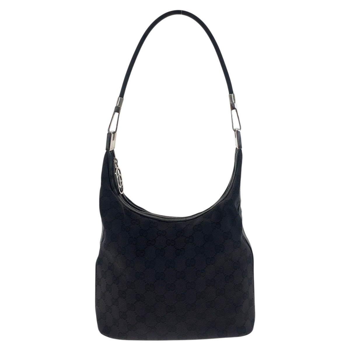 20888
GUCCI グッチ ブラック 黒 シルバー金具 GGキャンバス / レザー 001 3814 ショルダーバッグ レディース AB28