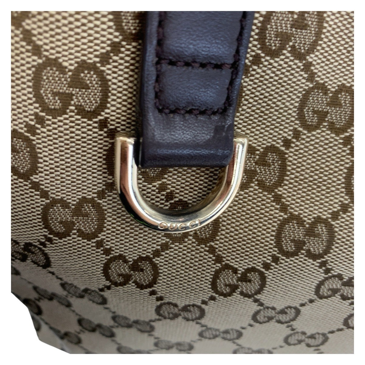 20891
GUCCI グッチ ニューブリット ベージュ ダークブラウン ゴールド金具 GGキャンバス / レザー 169946 トートバッグ ショルダーバッグ レディース ABP42