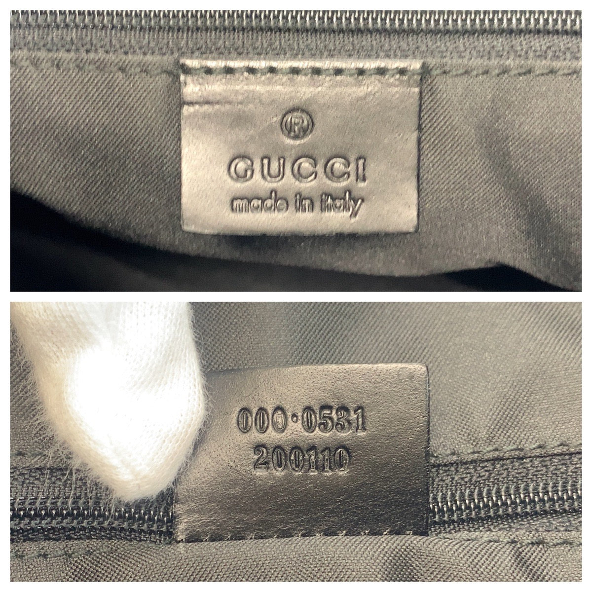 20892
GUCCI グッチ バンブー ブラック 黒 GGキャンバス / レザー 000 0531 ショルダーバッグ レディース A44