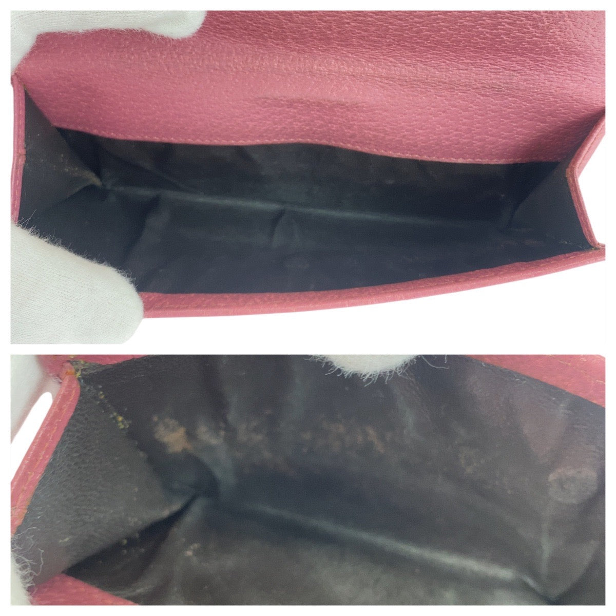 20893
GUCCI グッチ ピンク シルバー金具 レザー 143689 長財布 ロングウォレット レディース AB10