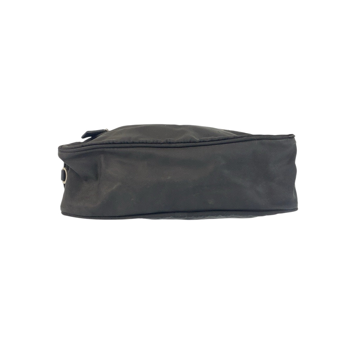 20894
PRADA プラダ テスート 三角ロゴプレート ブラック 黒 シルバー金具 ナイロン / レザー ショルダーバッグ ポシェット レディース AB23