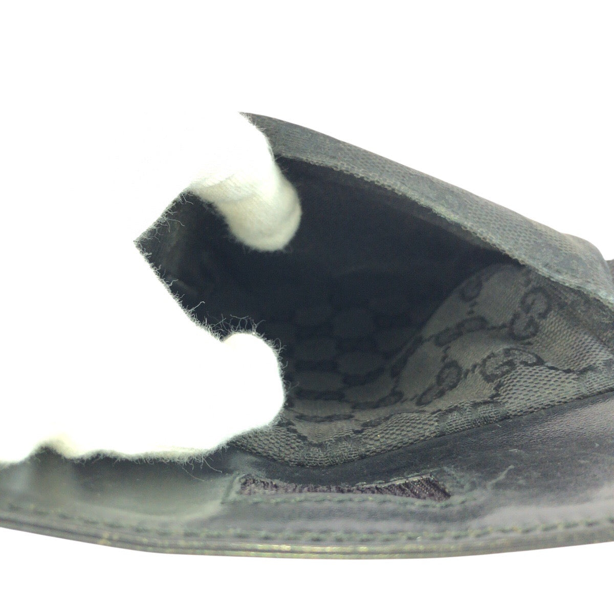 20897
GUCCI グッチ ブラック 黒 シルバー金具 GGキャンバス / レザー 28566 ボディバッグ ウエストバッグ レディース AB35