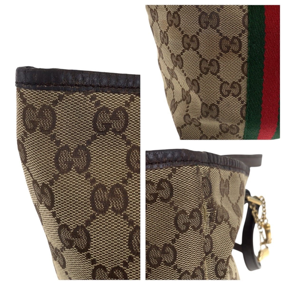20898
GUCCI グッチ シェリーライン ベージュ ブラウン ゴールド金具 GGキャンバス / レザー 137396 トートバッグ ショルダーバッグ レディース B23