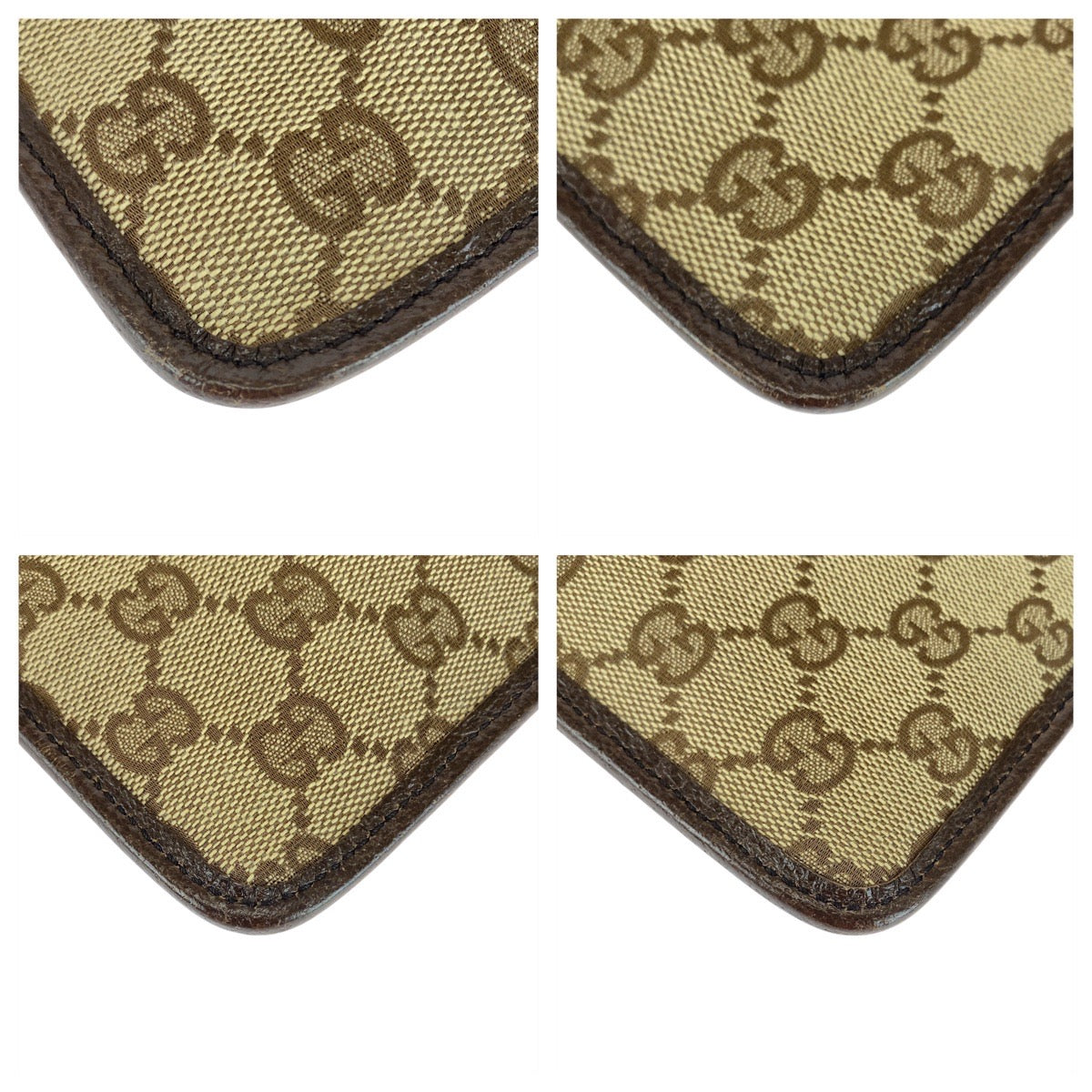 20900
GUCCI グッチ ブラウン ベージュ シルバー金具 GGキャンバス / レザー 27639 ショルダーバッグ ポシェット レディース A46