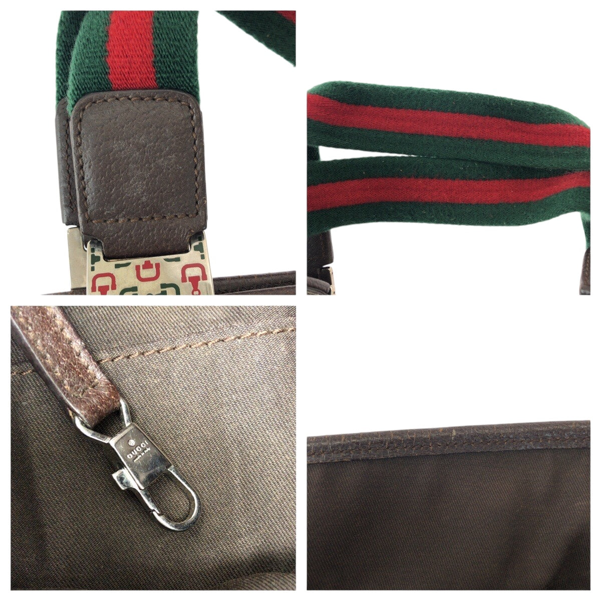 20902
GUCCI グッチ シェリーライン GG柄 ベージュ シルバー金具 GGキャンバス / レザー 145758 トートバッグ ショルダーバッグ レディース AB21