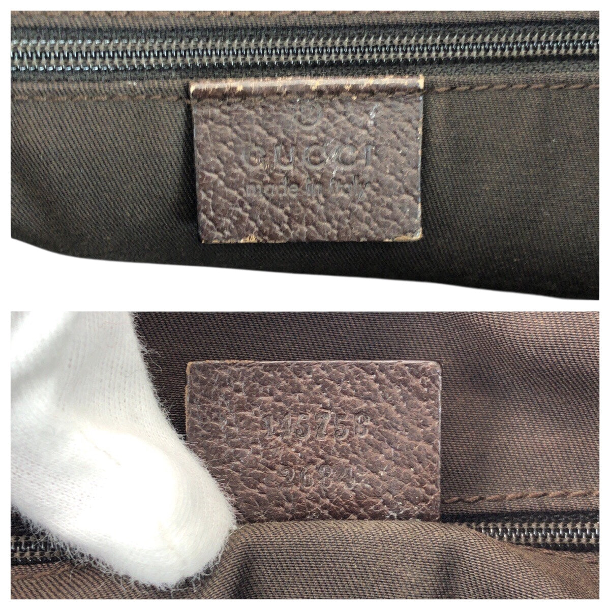 20902
GUCCI グッチ シェリーライン GG柄 ベージュ シルバー金具 GGキャンバス / レザー 145758 トートバッグ ショルダーバッグ レディース AB21