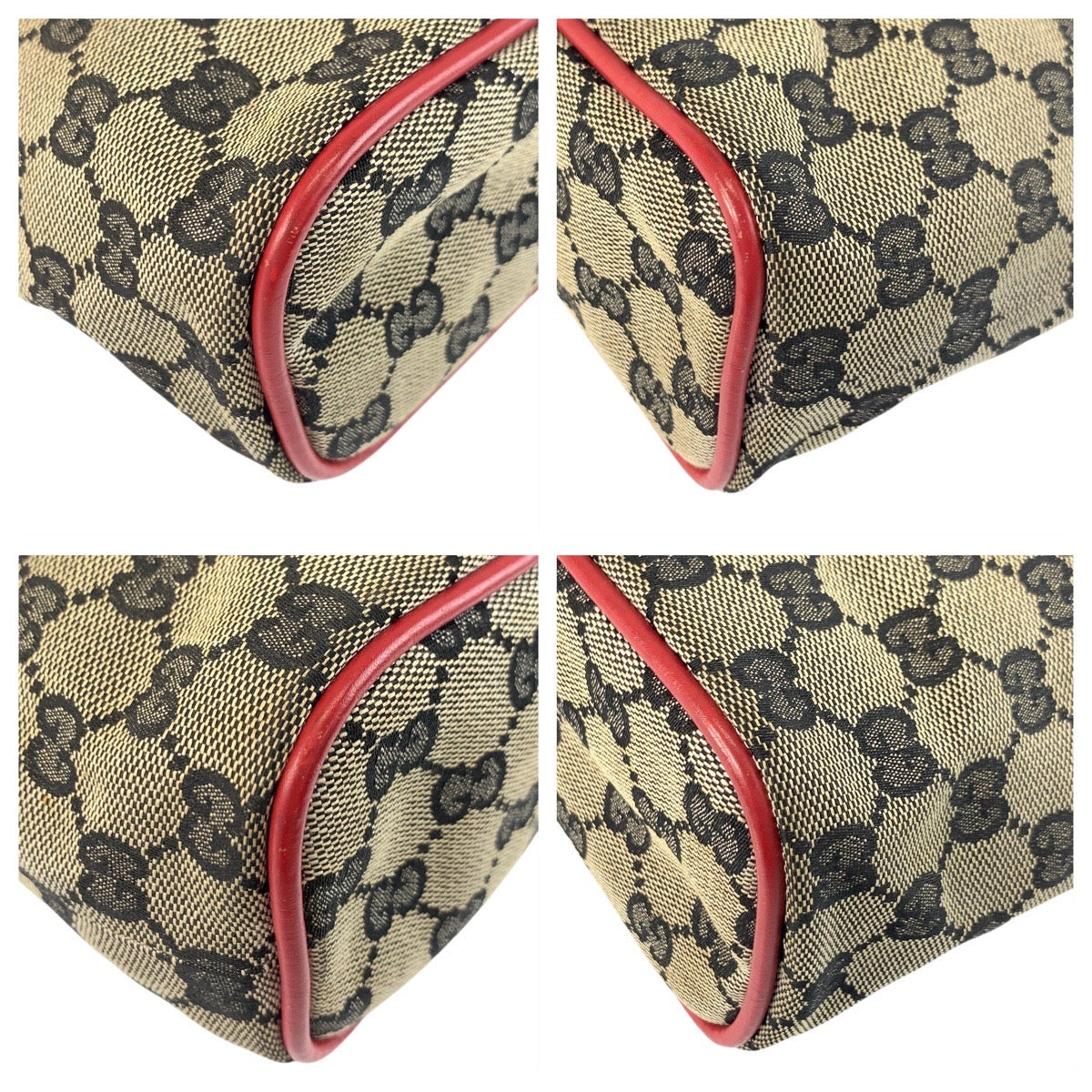 20903
GUCCI グッチ ベージュ レッド GGキャンバス / レザー 039 1147 ハンドバッグ アクセサリーポーチ レディース ABP35