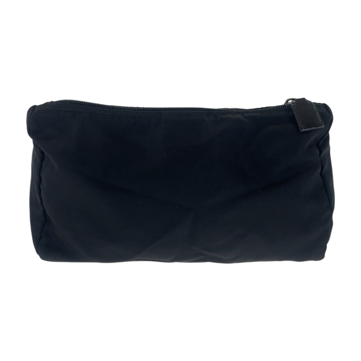 20904
PRADA プラダ テスート 三角ロゴプレート ブラック 黒 シルバー金具 ナイロン ポーチ メイクポーチ レディース ABP15