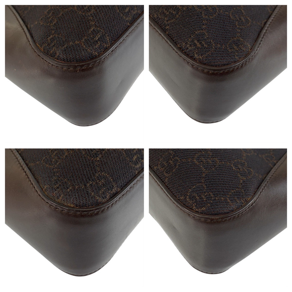 20905
GUCCI グッチ ブラウン シルバー金具 GGキャンバス / レザー 73984 ハンドバッグ ミニトートバッグ レディース AB35