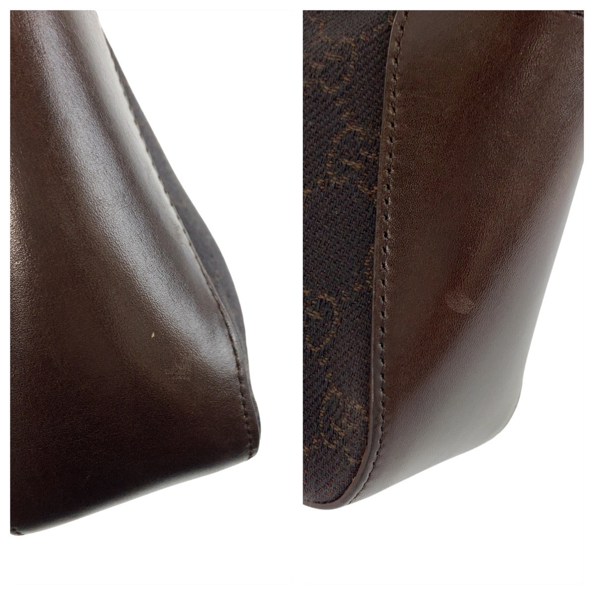 20905
GUCCI グッチ ブラウン シルバー金具 GGキャンバス / レザー 73984 ハンドバッグ ミニトートバッグ レディース AB35