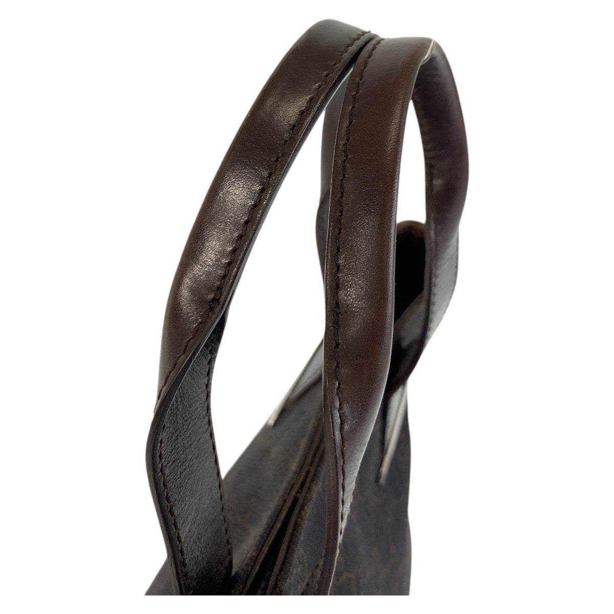 20905
GUCCI グッチ ブラウン シルバー金具 GGキャンバス / レザー 73984 ハンドバッグ ミニトートバッグ レディース AB35