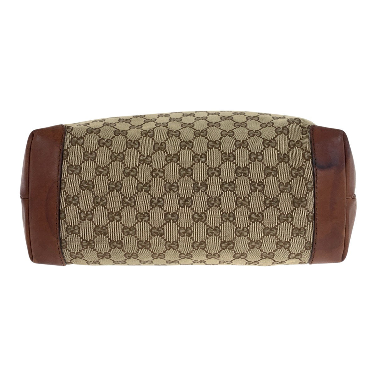 20908
GUCCI グッチ ベージュ ブラウン ゴールド金具 GGキャンバス / レザー 305585 トートバッグ ショルダーバッグ レディース AB35