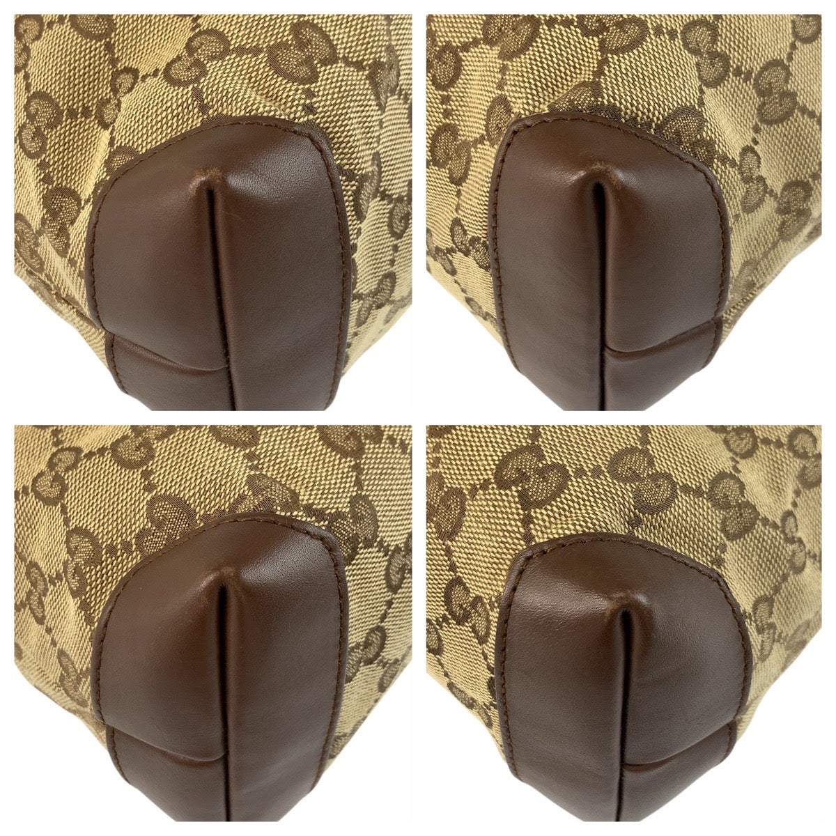 20909
GUCCI グッチ ベージュ ブラウン シルバー金具 GGキャンバス / レザー 019 0402 トートバッグ ショルダーバッグ レディース ABP37