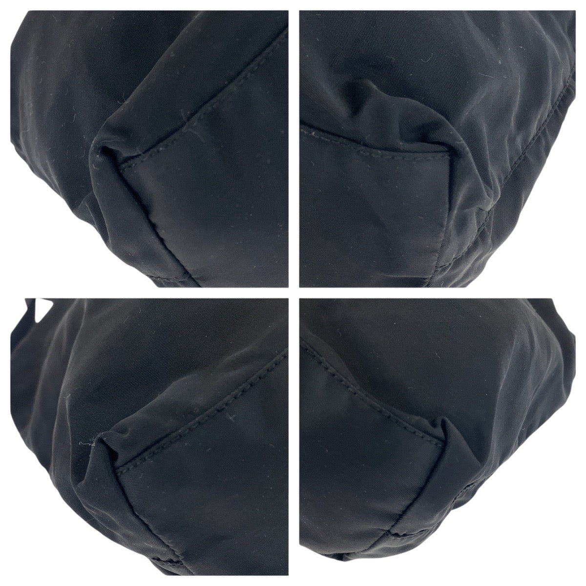 20911
PRADA プラダ テスート 三角ロゴプレート ブラック 黒 シルバー金具 ナイロン / レザー ショルダーバッグ レディース AB30