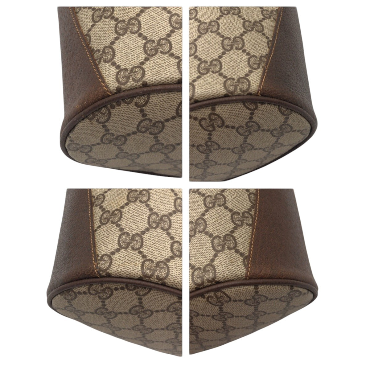 20912
GUCCI グッチ ヴィンテージ シャリーライン オールドグッチ ブラウン PVC 904.02 ショルダーバッグ ポシェット レディース AB42