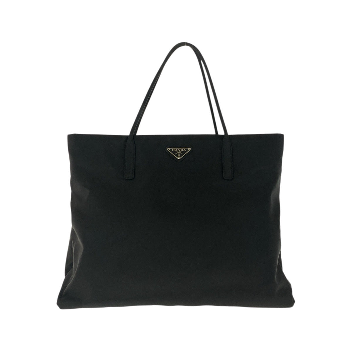 20913
PRADA プラダ テスート 三角ロゴプレート ブラック 黒 シルバー金具 ナイロン トートバッグ ショルダーバッグ レディース A42