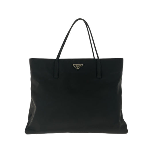 20913
PRADA プラダ テスート 三角ロゴプレート ブラック 黒 シルバー金具 ナイロン トートバッグ ショルダーバッグ レディース A42