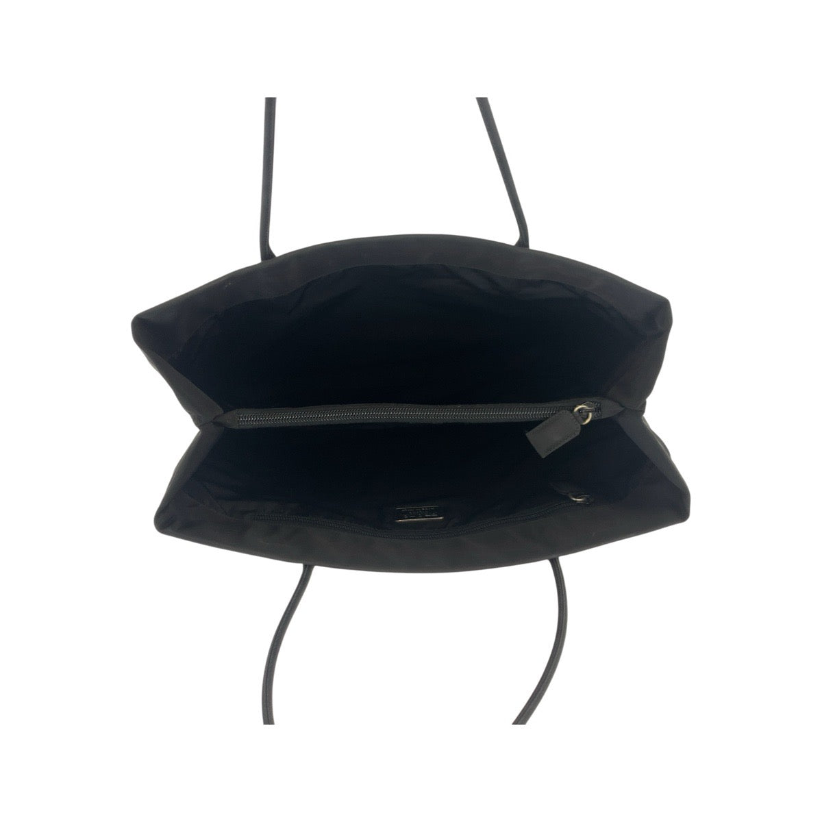 20913
PRADA プラダ テスート 三角ロゴプレート ブラック 黒 シルバー金具 ナイロン トートバッグ ショルダーバッグ レディース A42