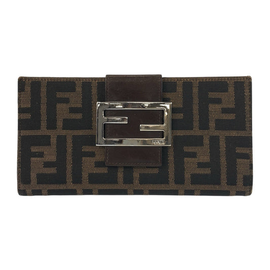 20915
FENDI フェンディ ズッカ ブラウン シルバー金具 キャンバス / レザー 2400 31133 018 長財布 ロングウォレット レディース ABP21